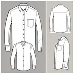 long-sleeved white button-up shirt image